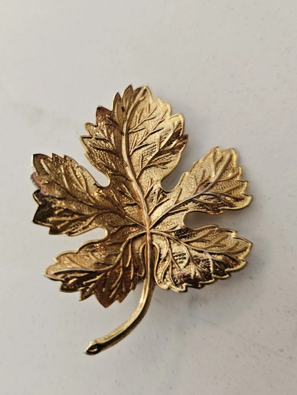 Gold Leaf Brooch - Women Accessories
